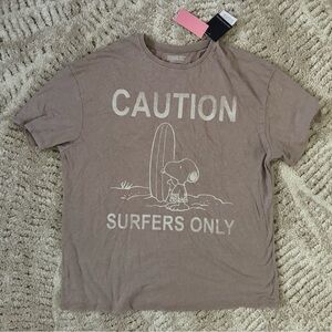 Grayson threads women’s oversized peanuts tee size S NWT